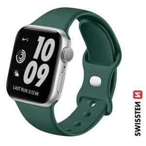 SWISSTEN SILICONE BAND FOR APPLE WATCH 42 / 44 / 45 / 49 mm GREEN 46000116