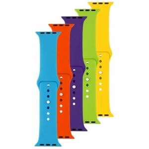 FIXED Silicone Strap Set for Apple Watch 38/40/41 mm, set of 5 pieces of different colors, variation FIXSST-436-5SET4