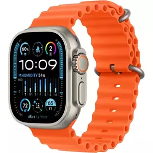 Apple Watch Ultra 2 GPS Cellular 49mm Titanium Case with Ocean Band barva Orange MREH3CS/A