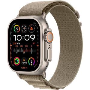 Apple Watch Ultra 2 GPS Cellular 49mm Titanium Case with Alpine Loop barva Olive velikost řemínku Medium (145-190mm) MREY3CS/A