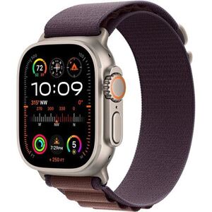 Apple Watch Ultra 2 GPS Cellular 49mm Titanium Case with Alpine Loop barva Indigo velikost řemínku Large (165-210mm) MREW3CS/A