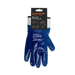 Modré nitrilové rukavice pro domácnost odolné proti olejům a benzínu, Dnipro-M PID_13431