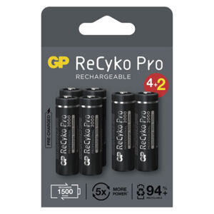 GP nabíjecí baterie ReCyko Pro AA (HR6) 4+2PP 1033226200